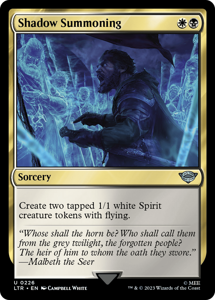 Shadow Summoning [The Lord of the Rings: Tales of Middle-Earth] Foil