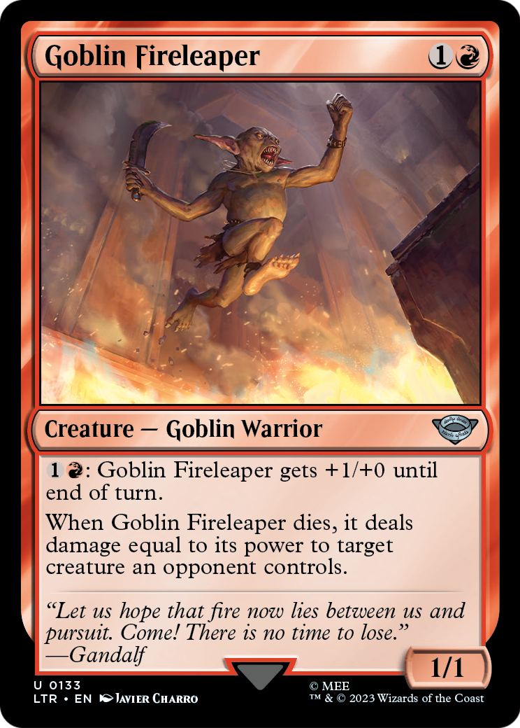 Goblin Fireleaper [The Lord of the Rings: Tales of Middle-Earth] Foil