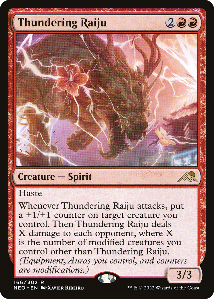 Thundering Raiju [Kamigawa: Neon Dynasty] Foil