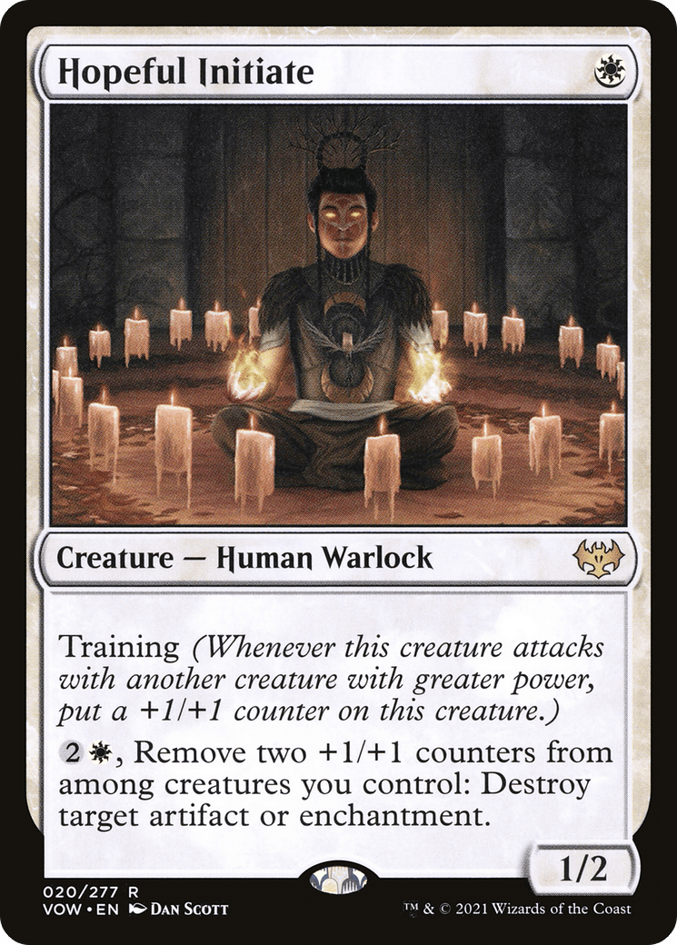Hopeful Initiate [Innistrad: Crimson Vow] Foil