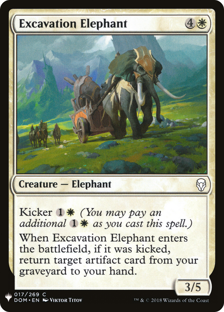 Excavation Elephant |  (DOM-17) [The List]