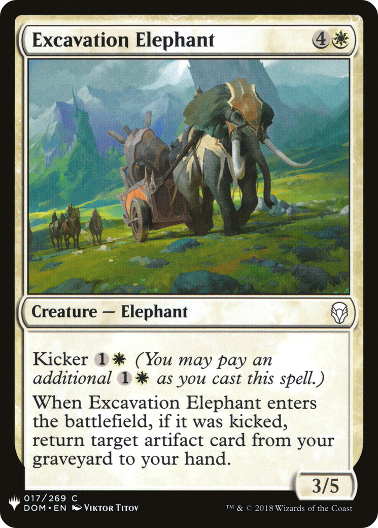 Excavation Elephant |  (DOM-17) [The List]