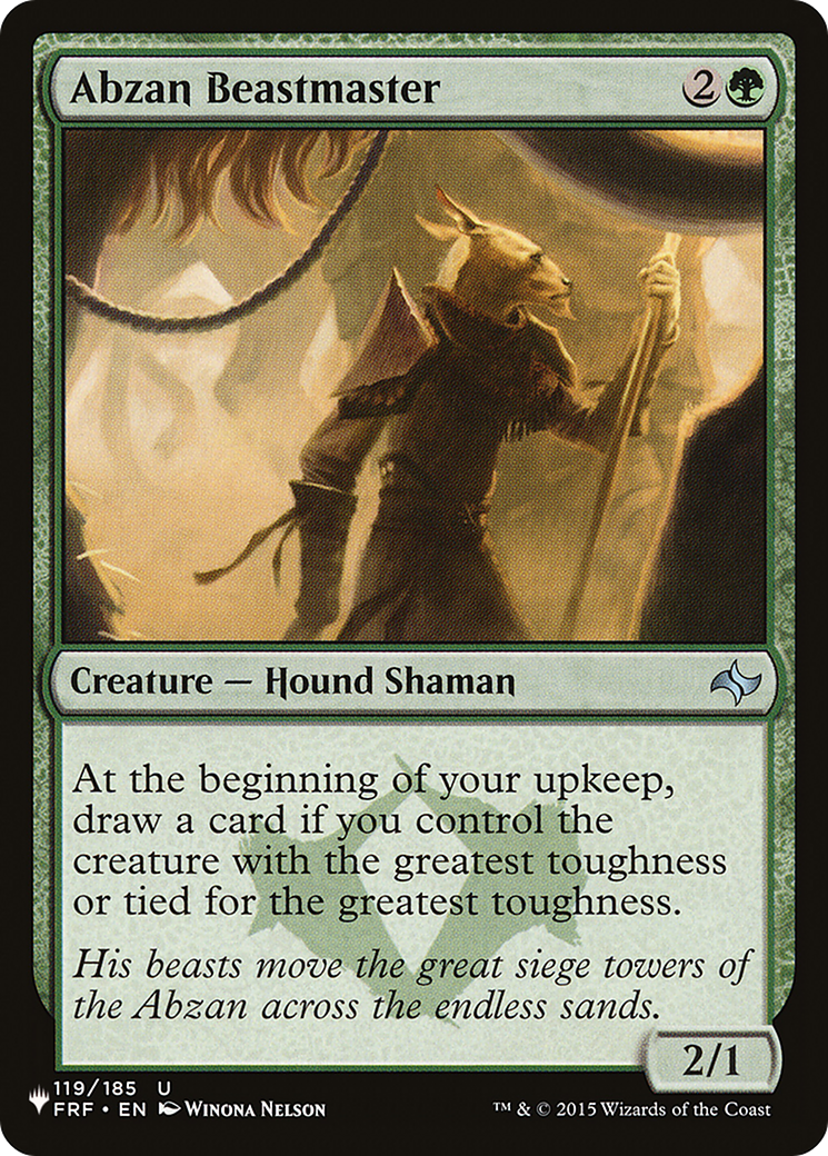 Abzan Beastmaster |  (FRF-119) [The List]
