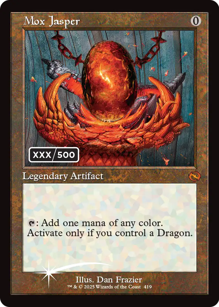 Mox Jasper (Serial Numbered) (419) [Tarkir: Dragonstorm]  Foil