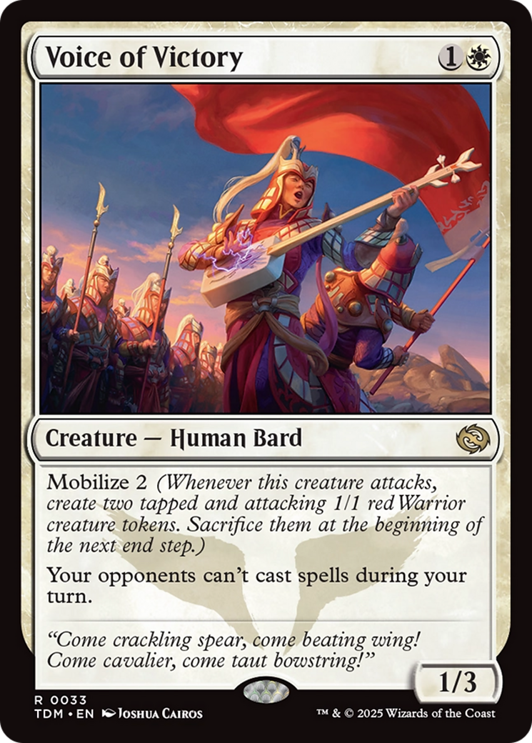Voice of Victory (033) [Tarkir: Dragonstorm]  Foil