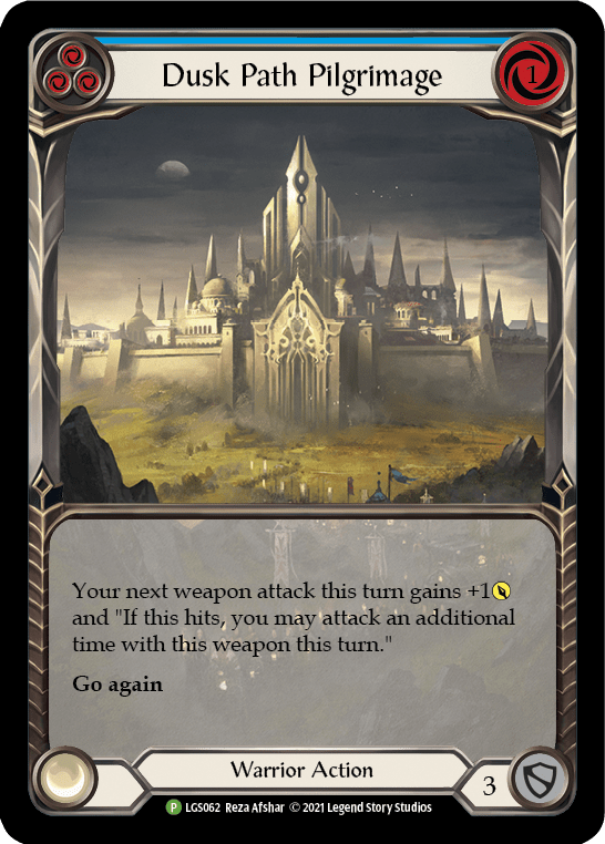 Dusk Path Pilgrimage (Blue) [LGS062] (Promo)  Rainbow Foil