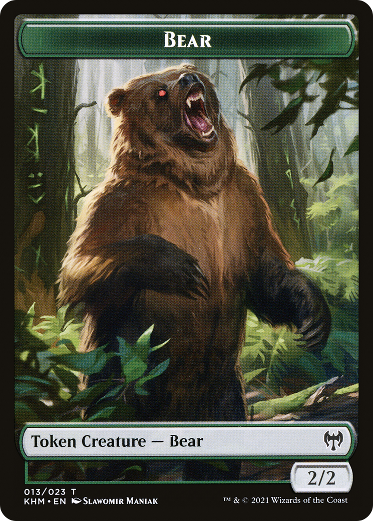 Bear (TKHM-013) - Kaldheim Tokens Foil
