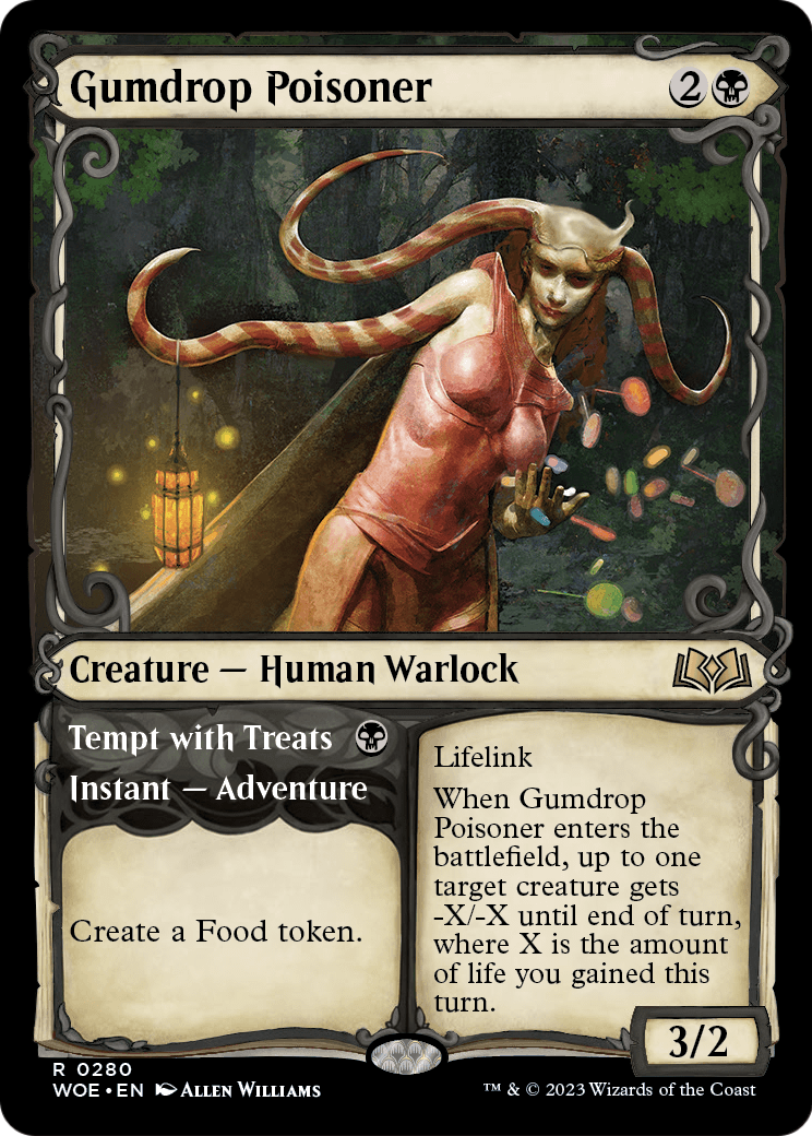 Gumdrop Poisoner // Tempt with Treats (Showcase) [Wilds of Eldraine] Foil
