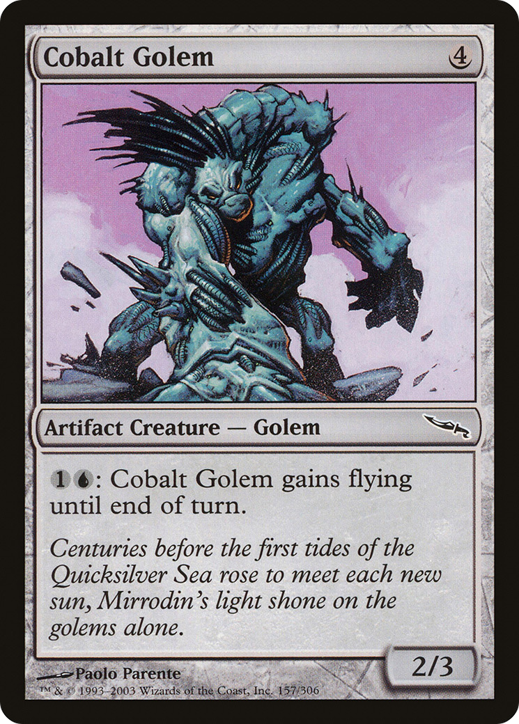 Cobalt Golem [Mirrodin] Foil