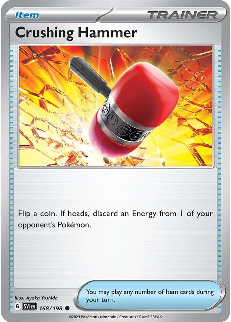Crushing Hammer 168  - Reverse Holofoil SV01 Scarlet & Violet Base Set - Common