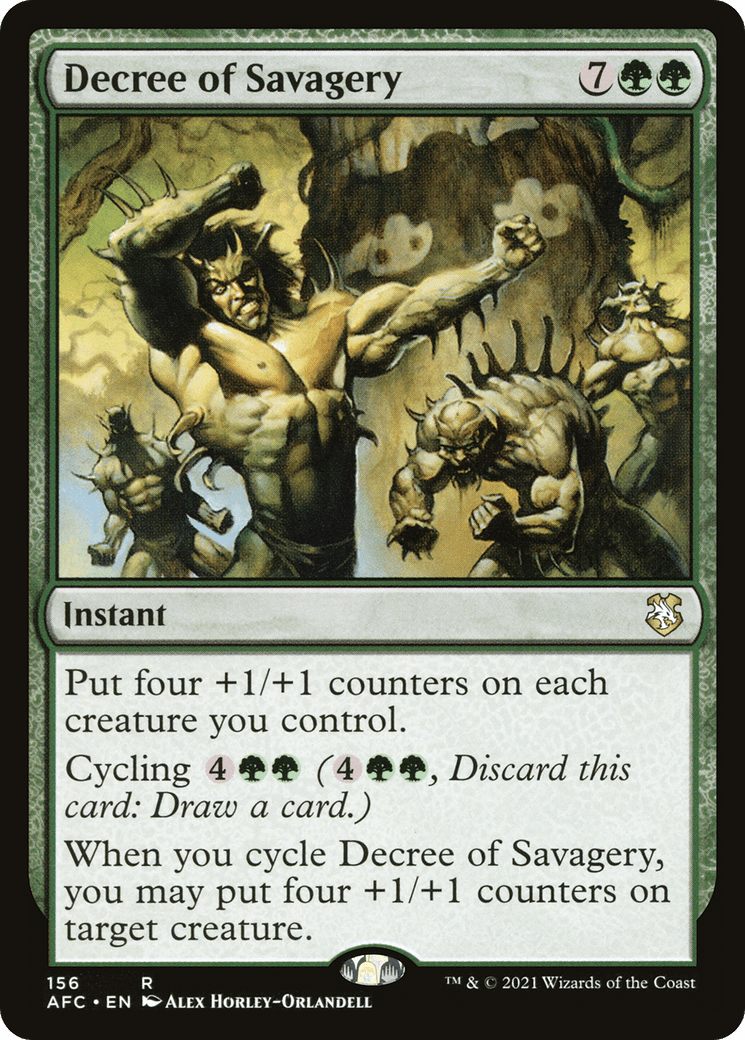 Decree of Savagery [Dungeons & Dragons: Adventures in the Forgotten Realms Commander]