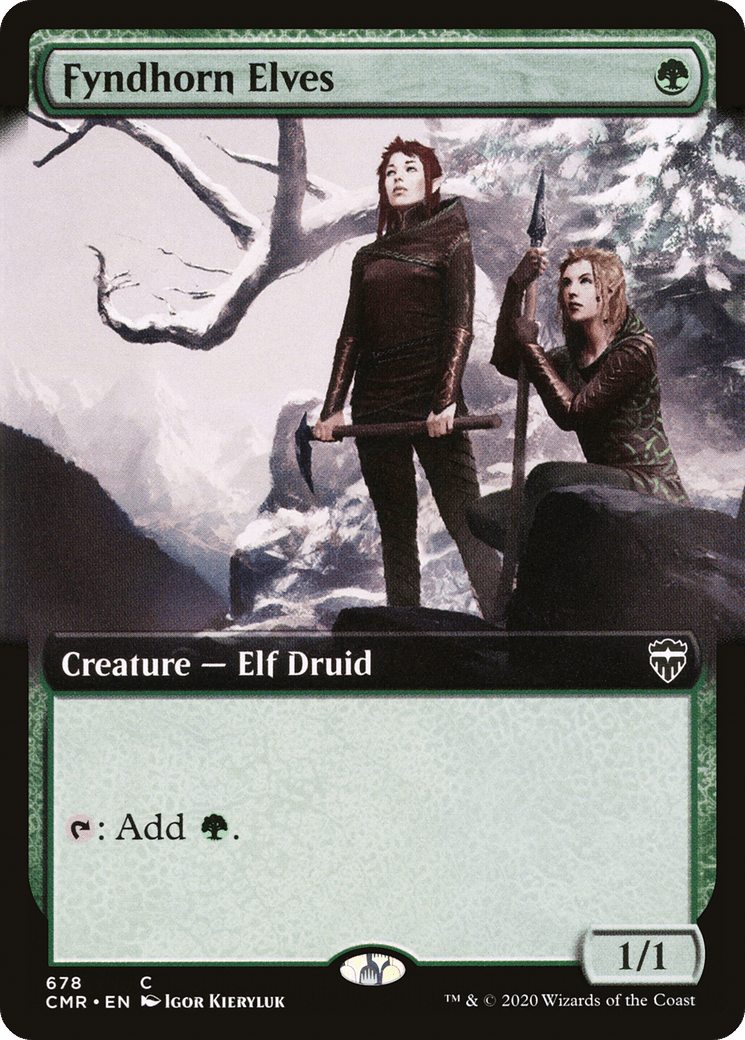 Fyndhorn Elves (Extended Art) [Commander Legends] Foil