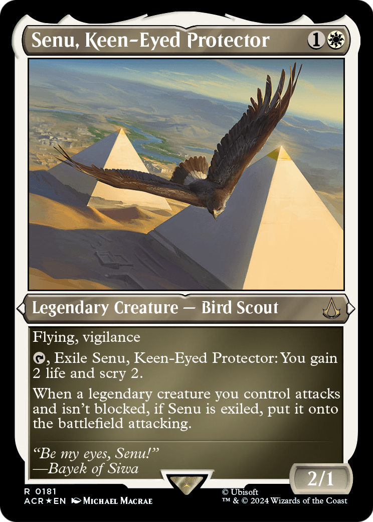 Senu, Keen-Eyed Protector (ACR-181) - Assassin's Creed Etched Foil
