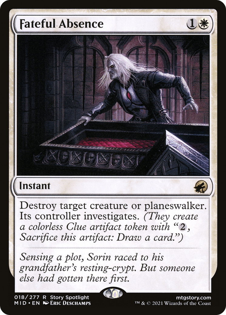 Fateful Absence [Innistrad: Midnight Hunt] Foil