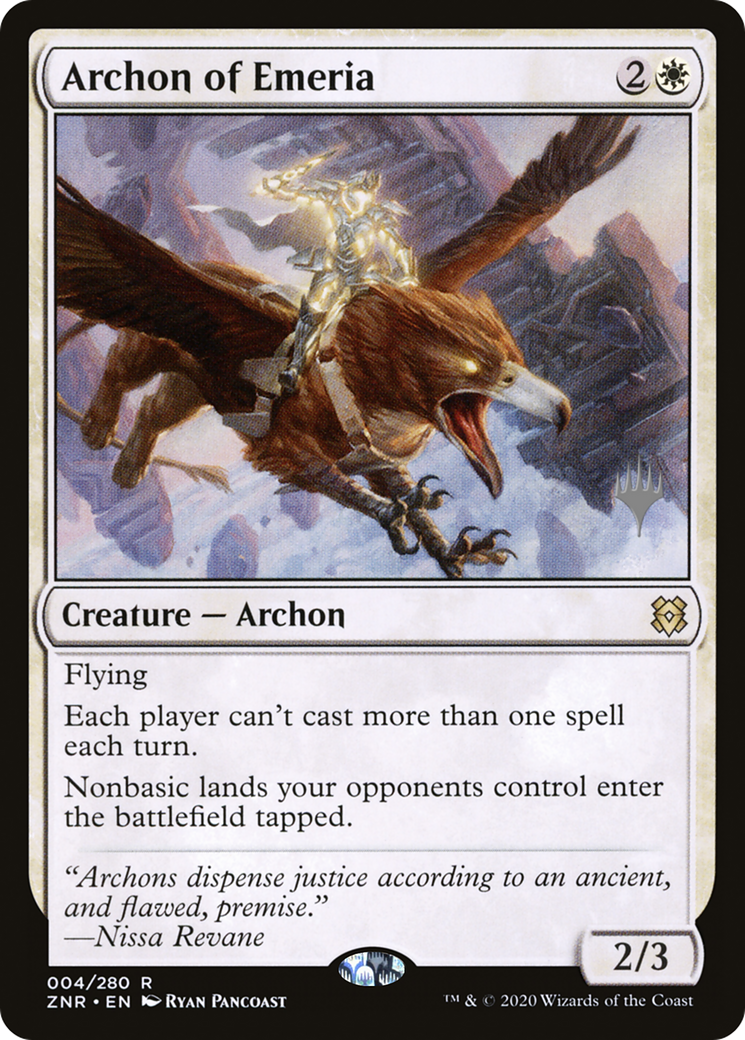 Archon of Emeria (Promo Pack) [Zendikar Rising Promos] Foil