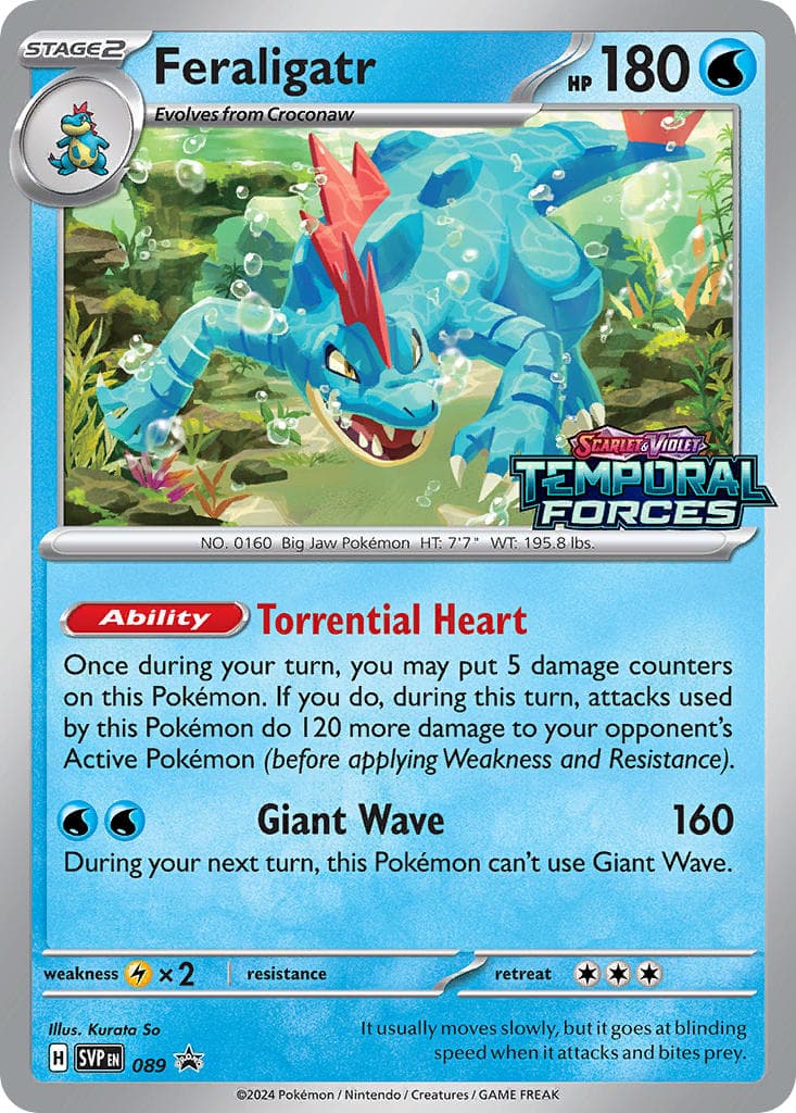 Feraligatr (Prerelease) 089  - Holofoil SV Scarlet & Violet Promo Cards - Promo