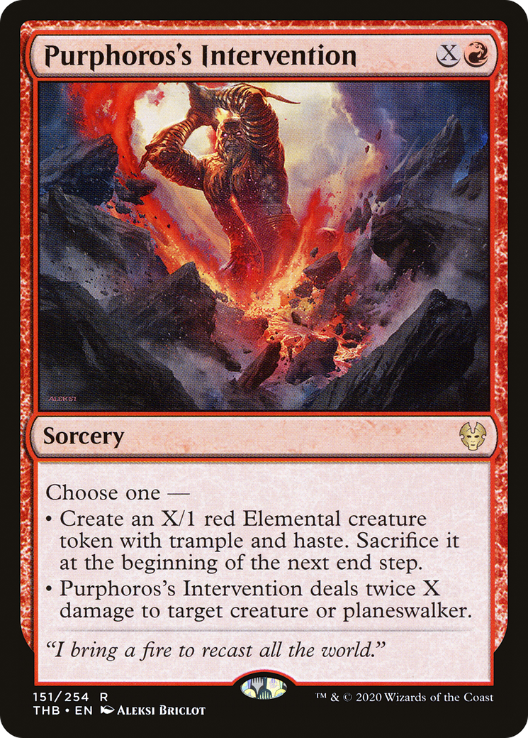 Purphoros's Intervention [Theros Beyond Death] Foil