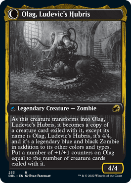 Ludevic, Necrogenius // Olag, Ludevic's Hubris [Innistrad: Double Feature] Foil