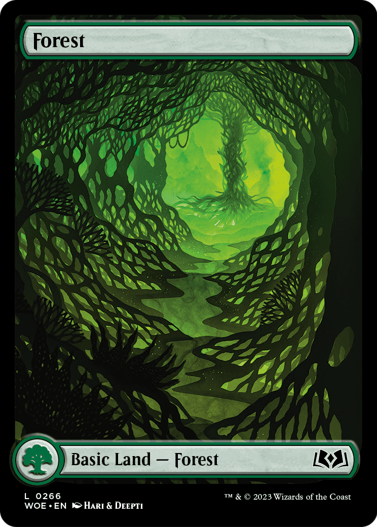 Forest (266) (Full-Art) [Wilds of Eldraine] Foil