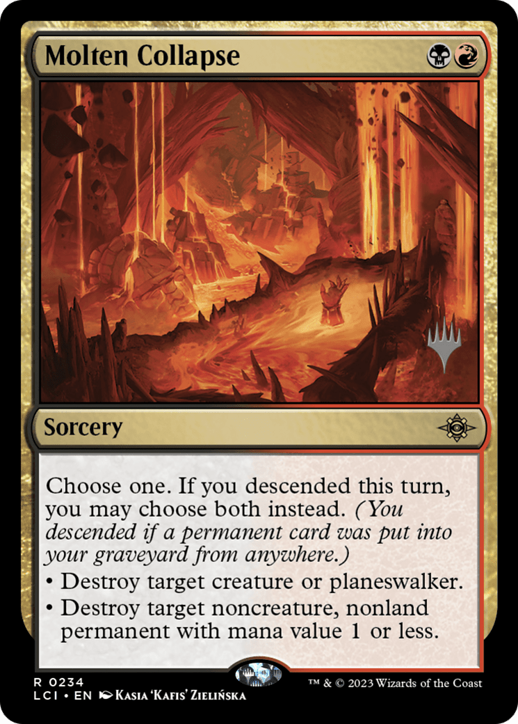 Molten Collapse (Promo Pack) [The Lost Caverns of Ixalan Promos] Foil