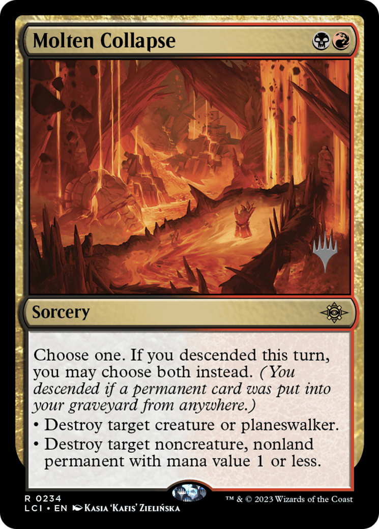 Molten Collapse (Promo Pack) [The Lost Caverns of Ixalan Promos] Foil