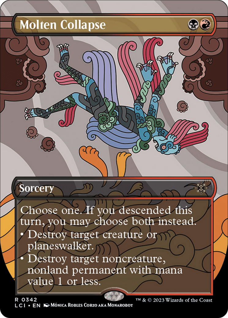 Molten Collapse (Borderless) [The Lost Caverns of Ixalan] Foil