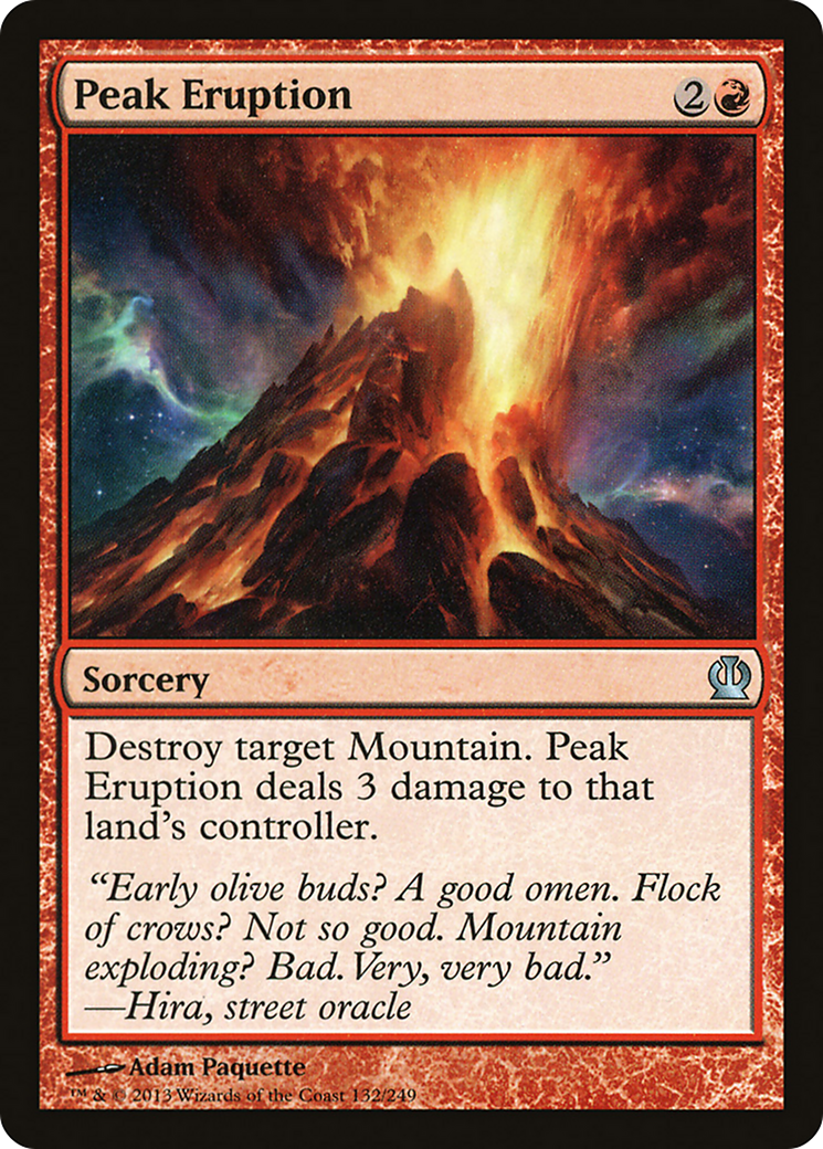 Peak Eruption [Theros] Foil