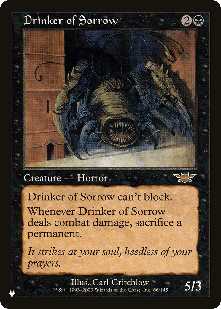 Drinker of Sorrow |  (LGN-66) [The List]
