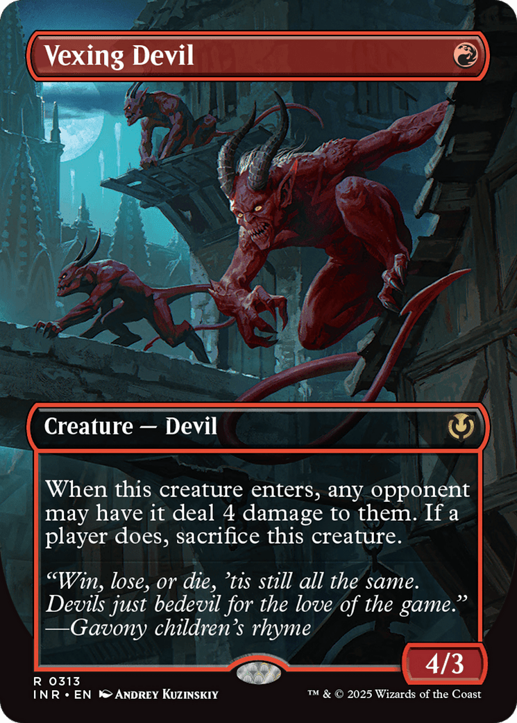 Vexing Devil (Borderless) (-313) [Innistrad Remastered]