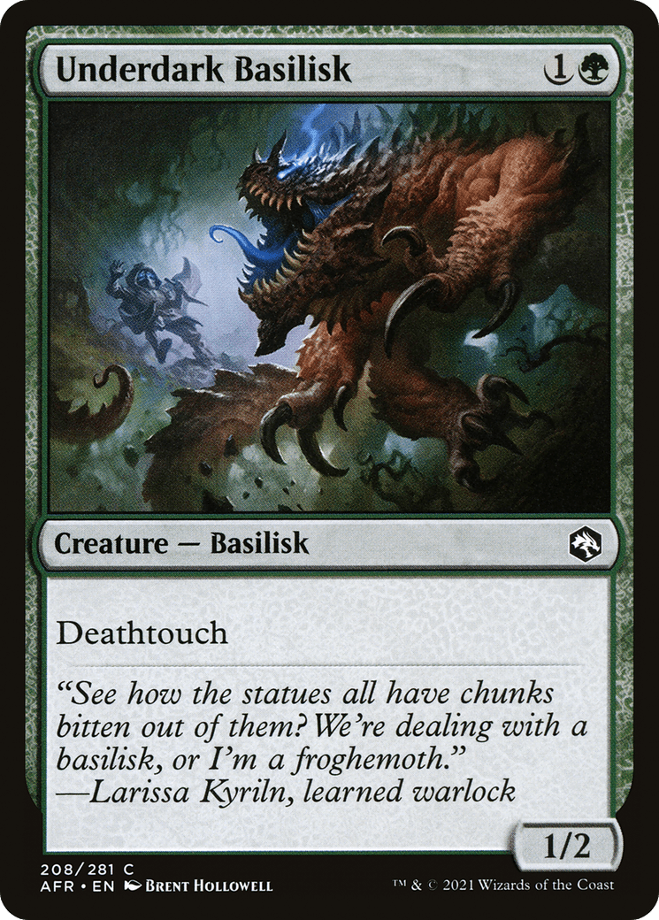 Underdark Basilisk [Dungeons & Dragons: Adventures in the Forgotten Realms] Foil