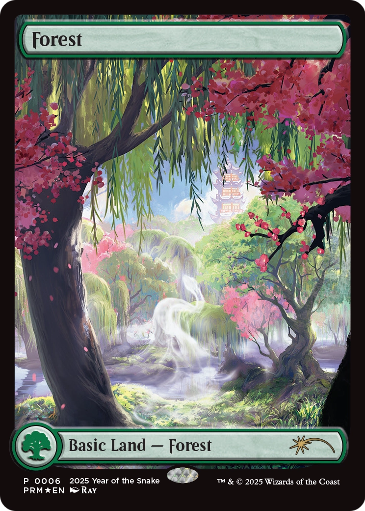 Forest (Year of the Snake 2025) |  Foil (006) [Standard Showdown Promos]