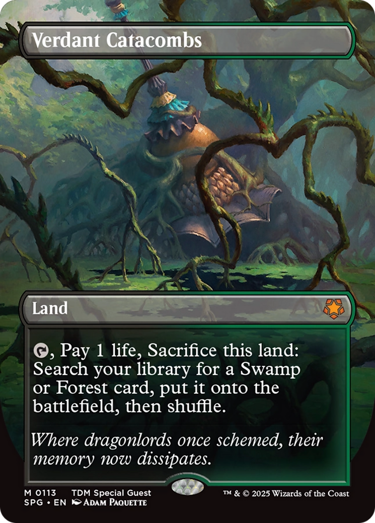 Verdant Catacombs (Borderless) (113) [Special Guests]  Foil