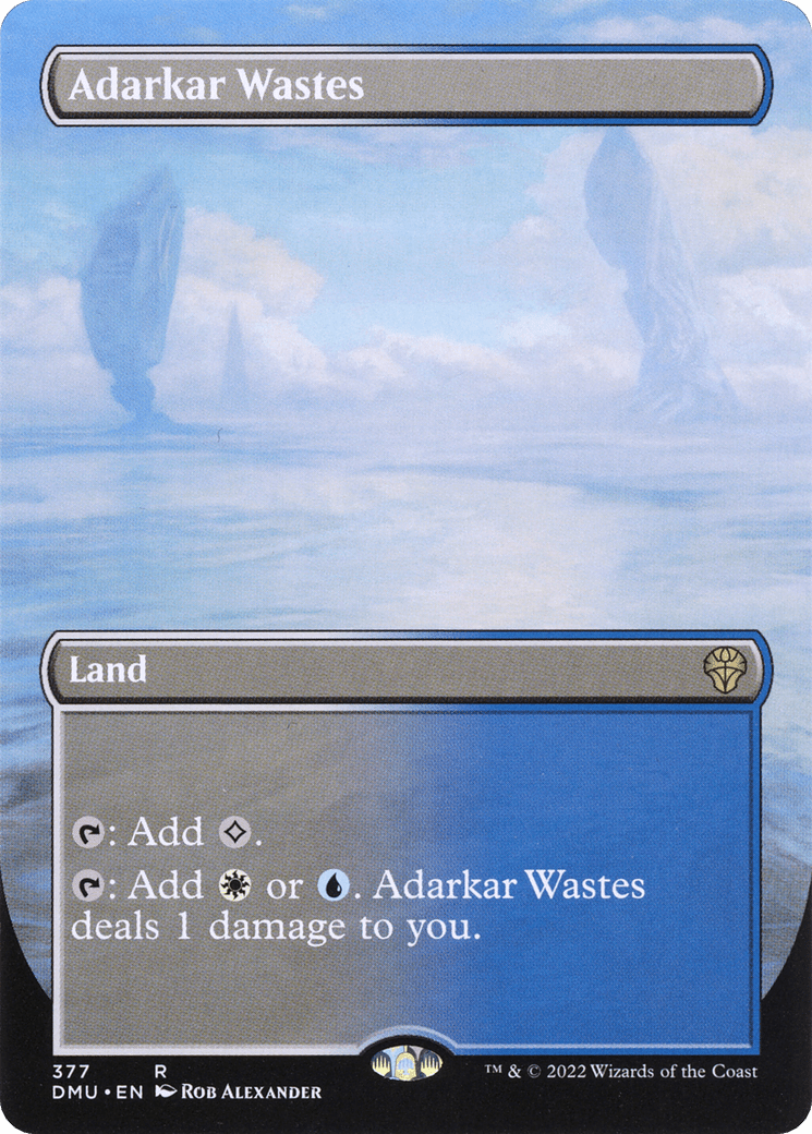 Adarkar Wastes (Borderless Alternate Art) [Dominaria United]