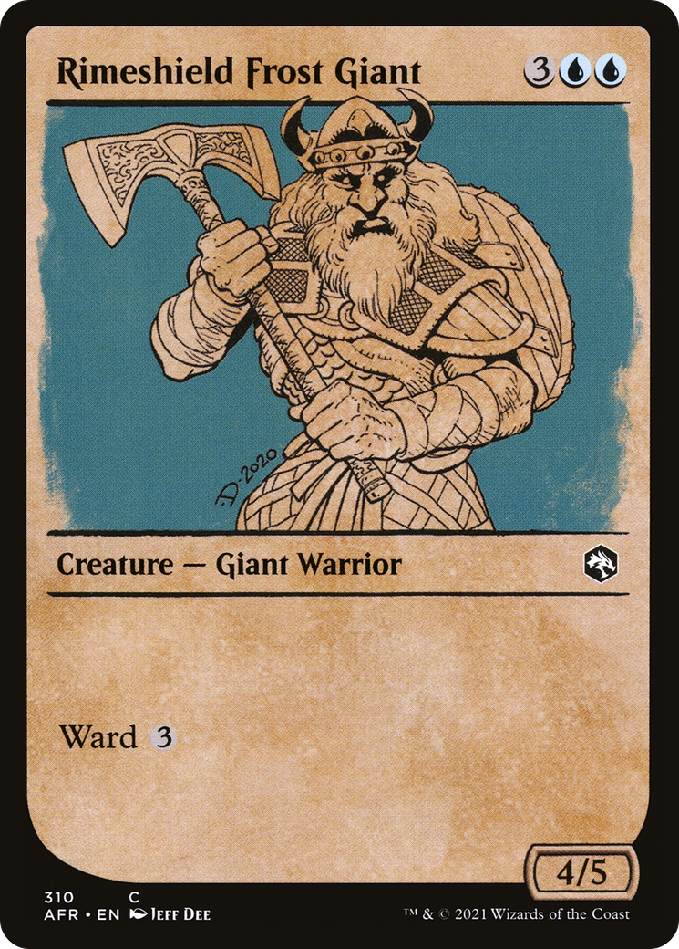Rimeshield Frost Giant (Showcase) [Dungeons & Dragons: Adventures in the Forgotten Realms] Foil
