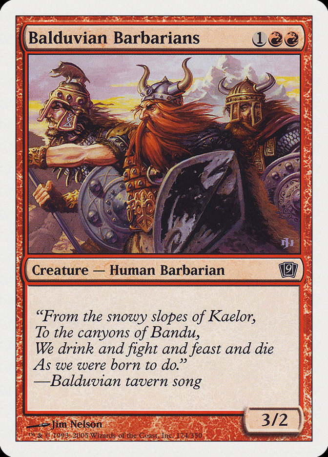 Balduvian Barbarians 174/350 (9th Edition) 