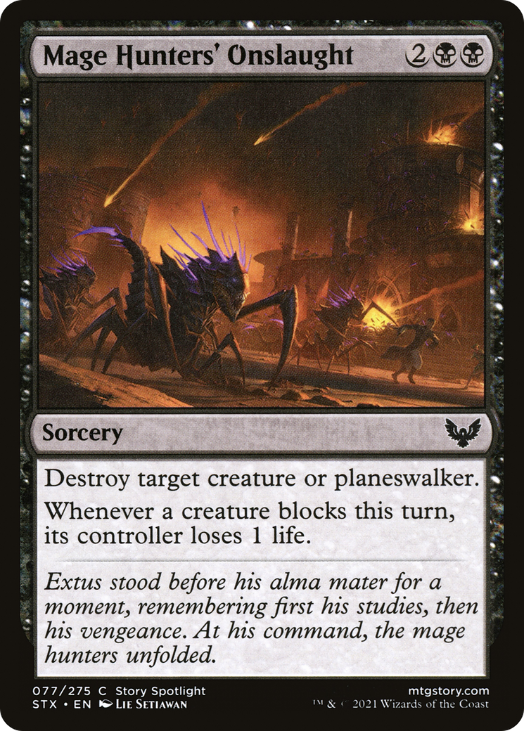 Mage Hunters' Onslaught [Strixhaven: School of Mages] Foil