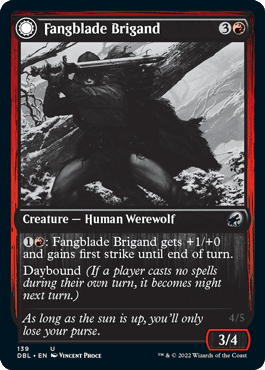 Fangblade Brigand // Fangblade Eviscerator [Innistrad: Double Feature] Foil