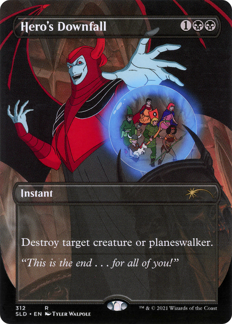 Hero's Downfall (Borderless) [Secret Lair Drop Series] Foil