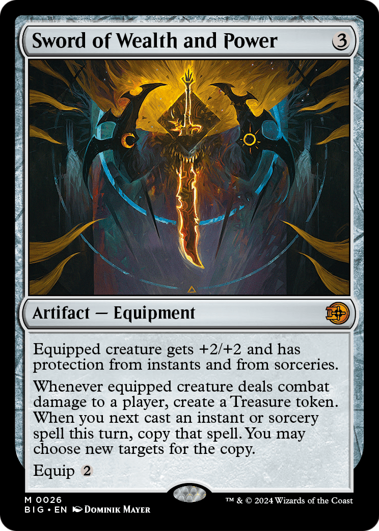 Sword of Wealth and Power [Outlaws of Thunder Junction: The Big Score] Foil