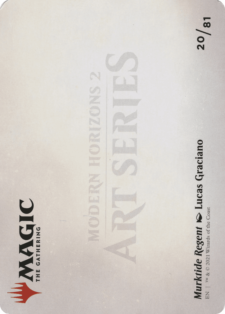 Murktide Regent // Murktide Regent (AMH2-020) - Modern Horizons 2 Art Series (Borderless) Foil