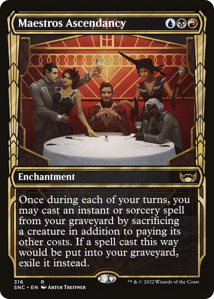 Maestros Ascendancy (Showcase Golden Age) [Streets of New Capenna] Foil