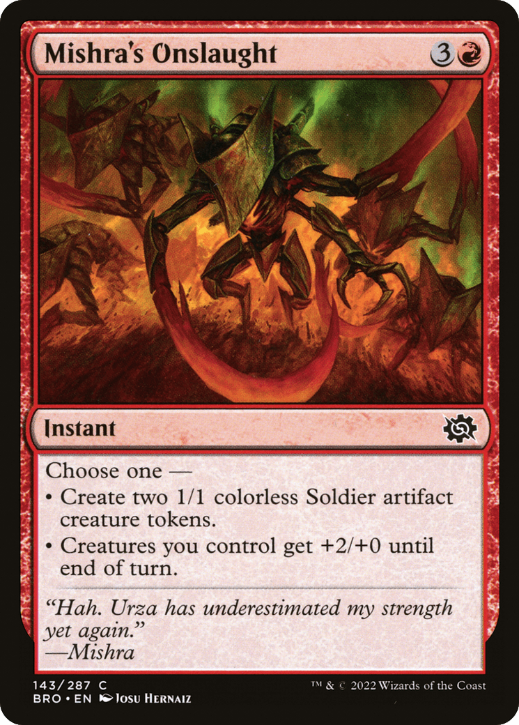 Mishra's Onslaught [The Brothers' War]