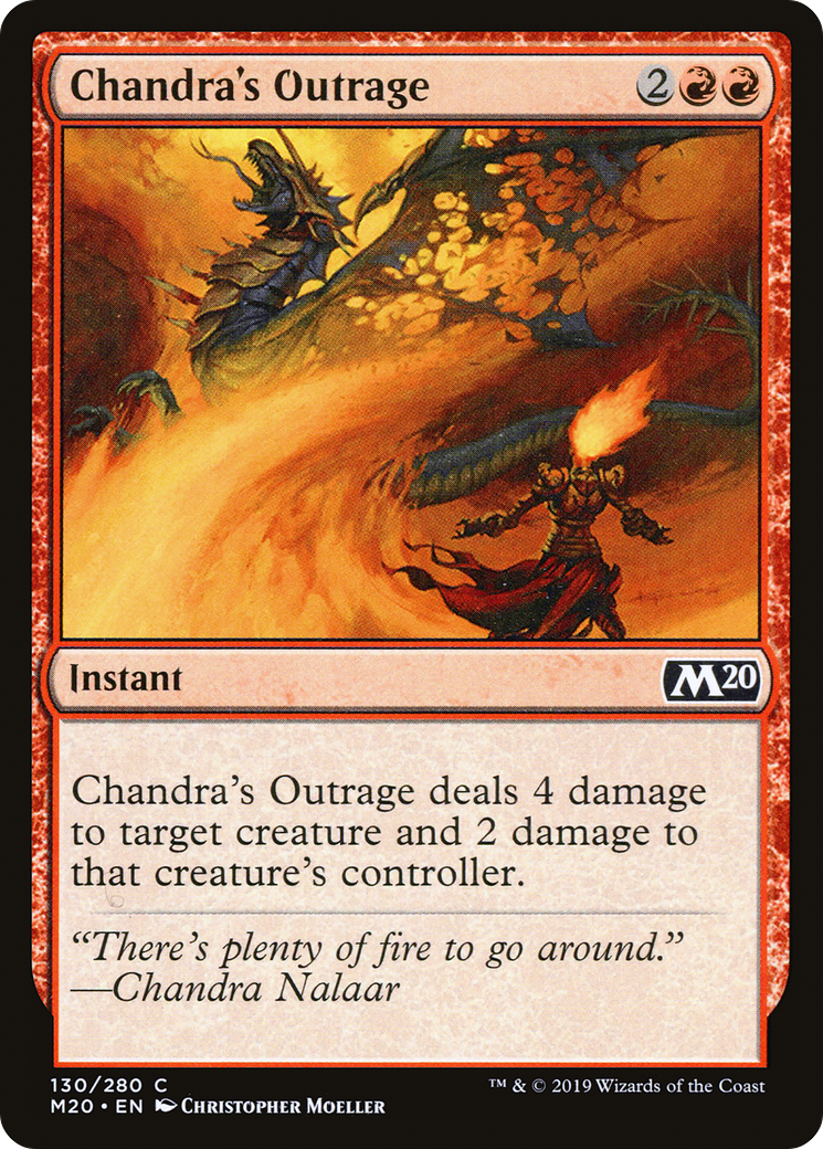 Chandra's Outrage [Core Set 2020] Foil