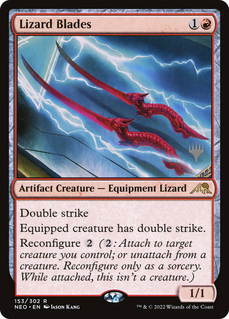 Lizard Blades (Promo Pack) [Kamigawa: Neon Dynasty Promos] Foil