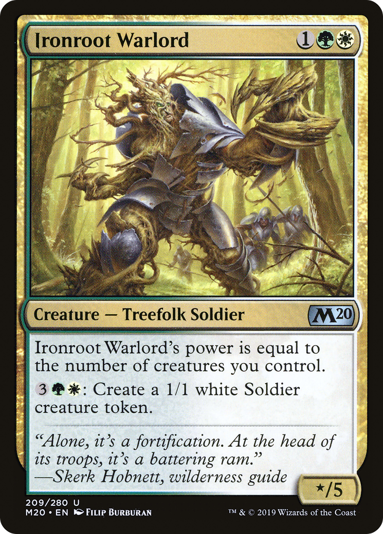 Ironroot Warlord [Core Set 2020] Foil