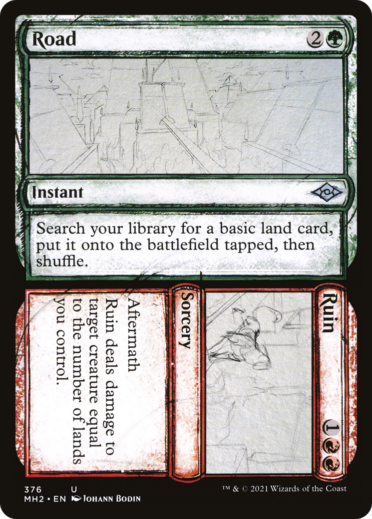 Road // Ruin (Sketch) [Modern Horizons 2] Foil