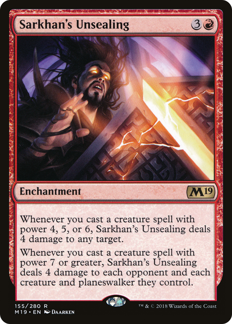 Sarkhan's Unsealing [Core Set 2019] Foil