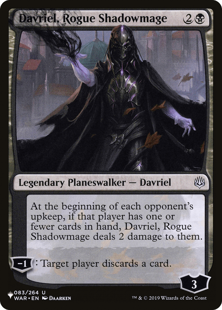 Davriel, Rogue Shadowmage |  (WAR-83) [The List]