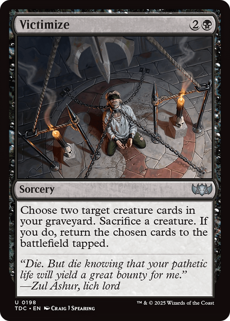 Victimize (198) [Commander: Tarkir: Dragonstorm]