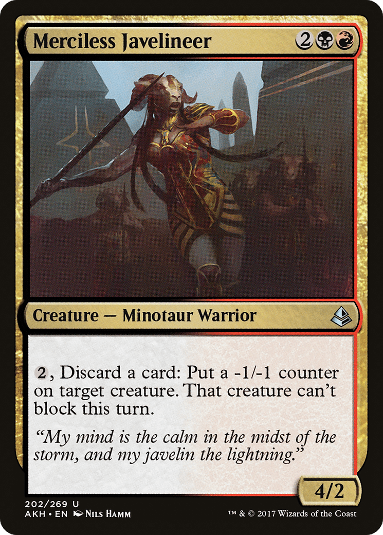 Merciless Javelineer [Amonkhet] Foil